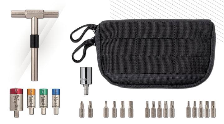 RIFLE AND OPTICS TOOLKIT WITH INDIVIDUAL TORQUE LIMITERS/ MODULAR T-DRIVE